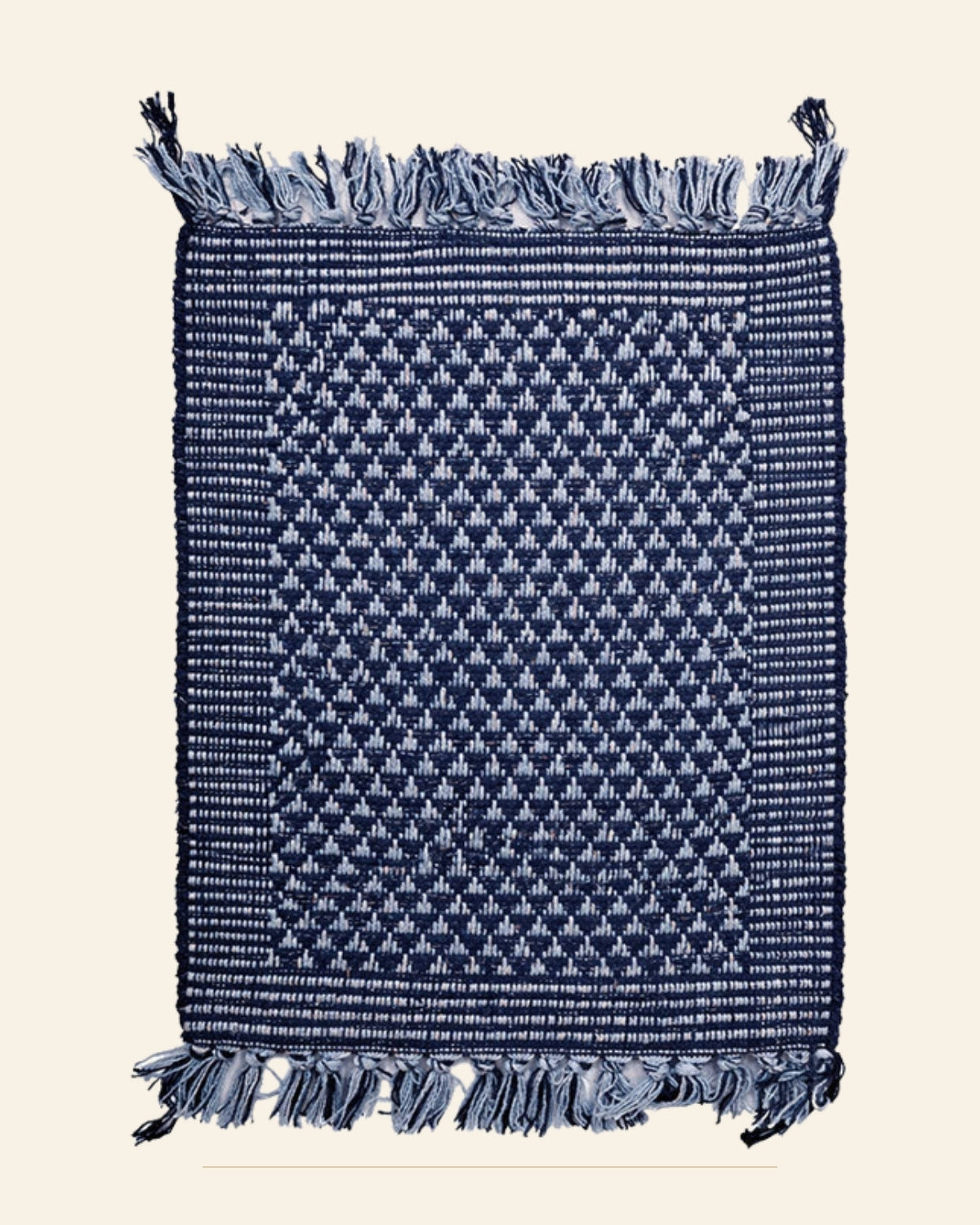 Handwoven Punja Durrie Doormat — Saptadhārā studio