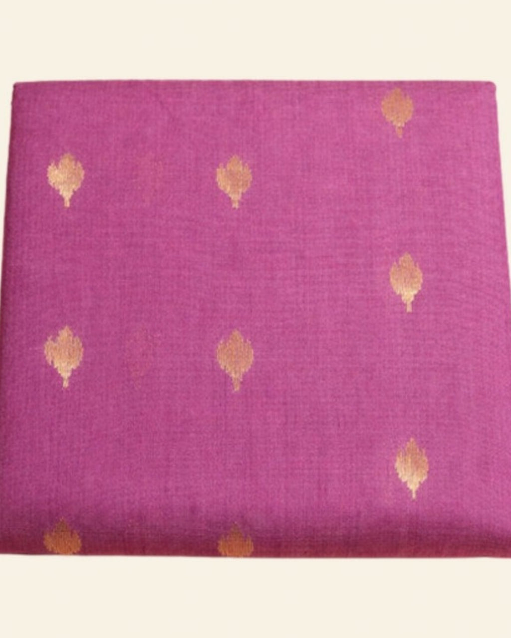 Jamuni Chanderi Silk & Cotton Saree — actual fabric