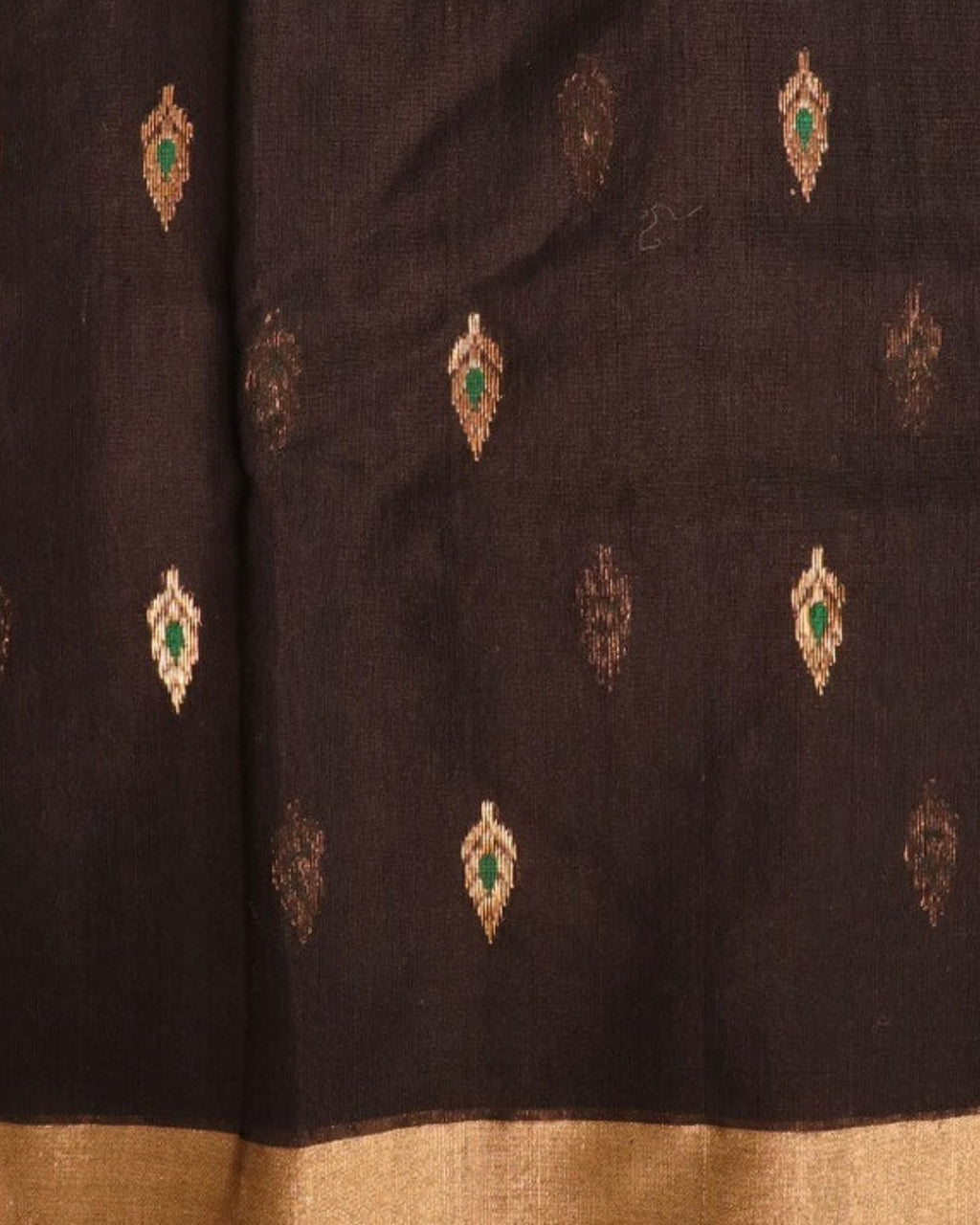 Shyam Chanderi Silk & Cotton Saree with Meena Butis — actual fabric