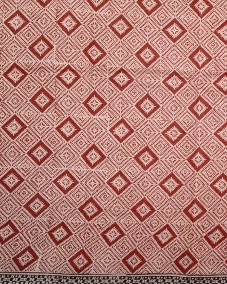 Chandni Bagh Print Silk & Cotton Saree — drape