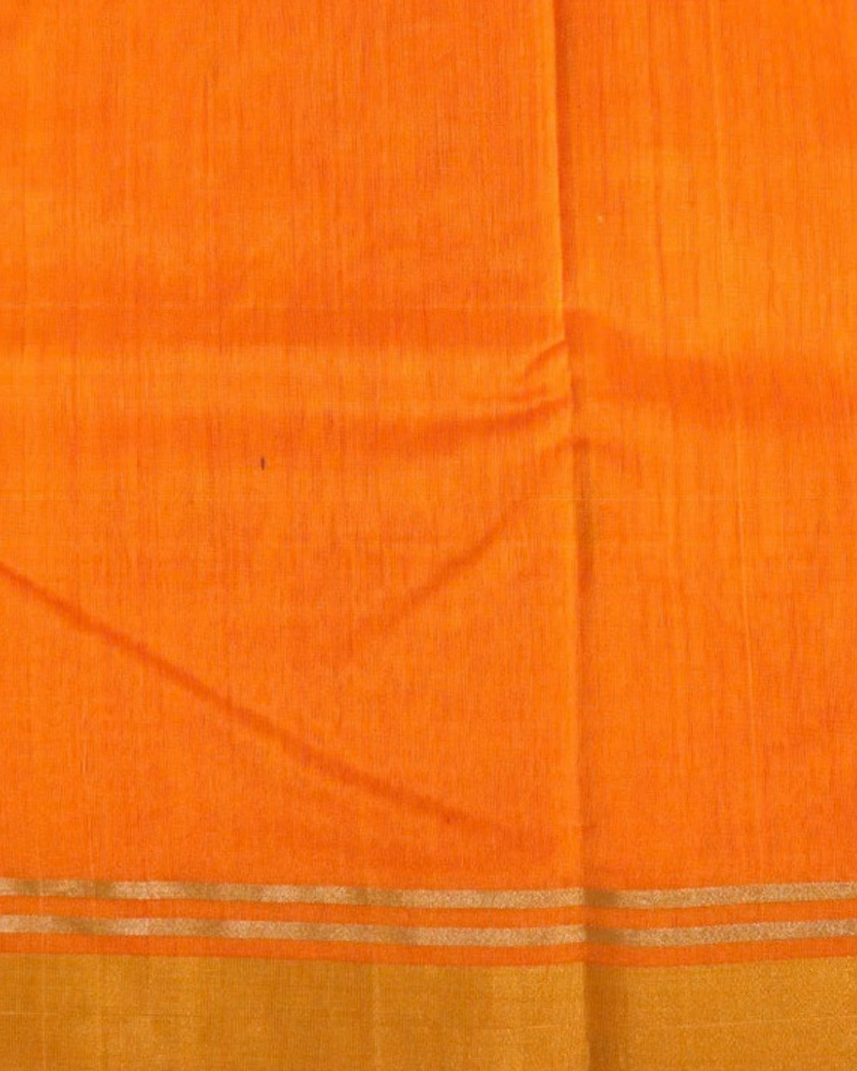 Haldi Chanderi Silk & Cotton Saree with Meena Butis — actual fabric