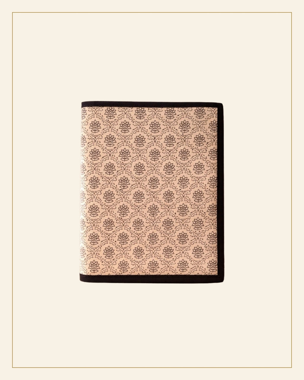 Traditional handcrafted Fabric File Folder – floral printed — Saptadhārā