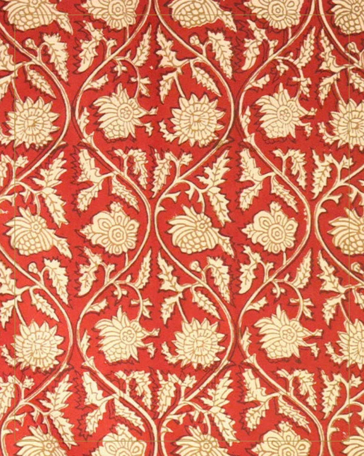 Hand Block Printed Bagh Cotton Suit – 3 Piece Unstitched — Saptadhārā studio