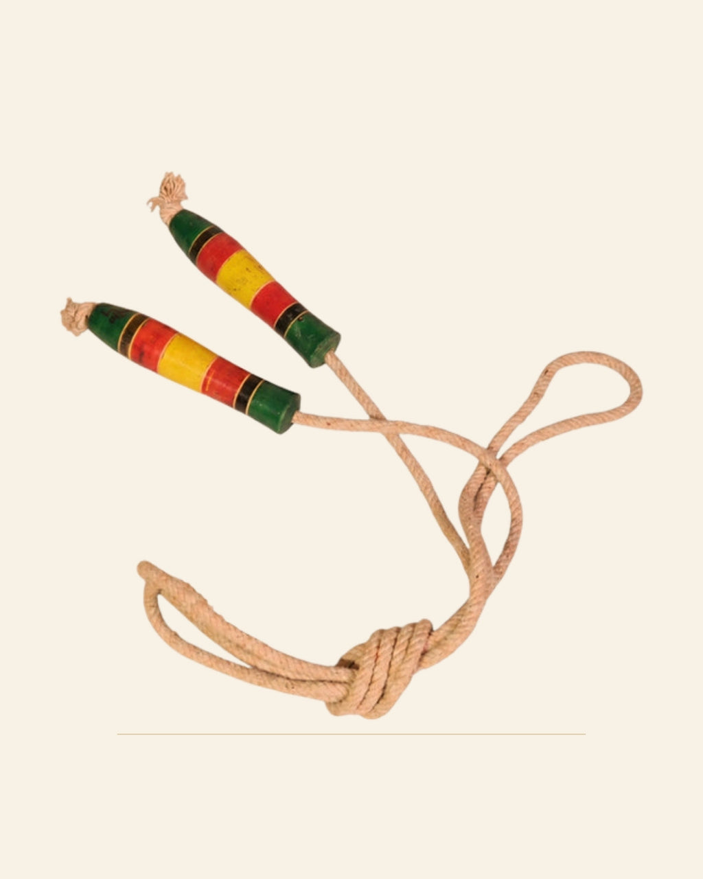 Sheesham Wooden Lacquerware Skipping Rope · Budhni Lacquerware — Saptadhārā studio
