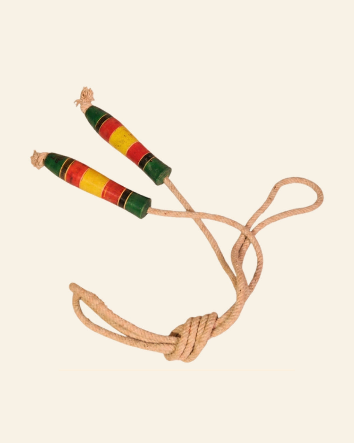 Sheesham Wooden Lacquerware Skipping Rope · Budhni Lacquerware — Saptadhārā studio