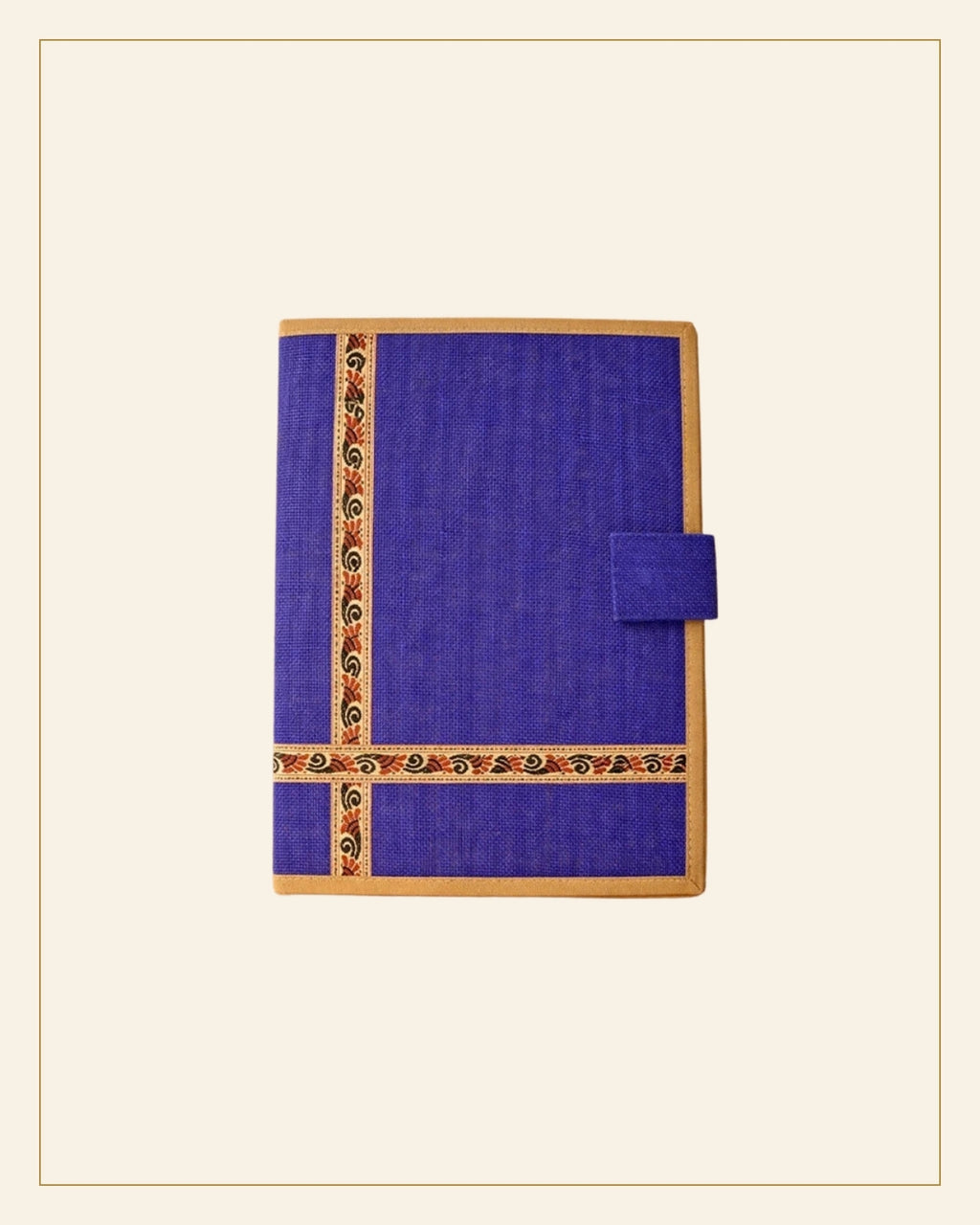 Handcrafted File Folder – Blue Decorative — Saptadhārā