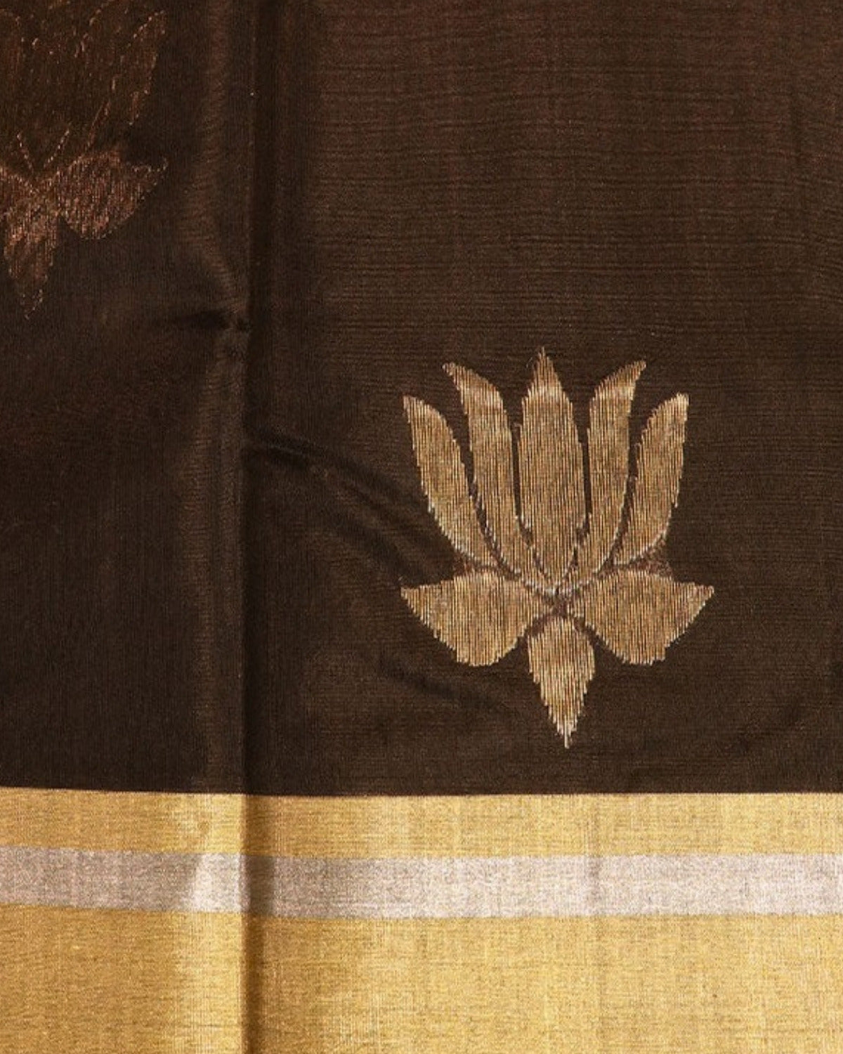 Shyam Chanderi Silk & Cotton Saree — actual fabric
