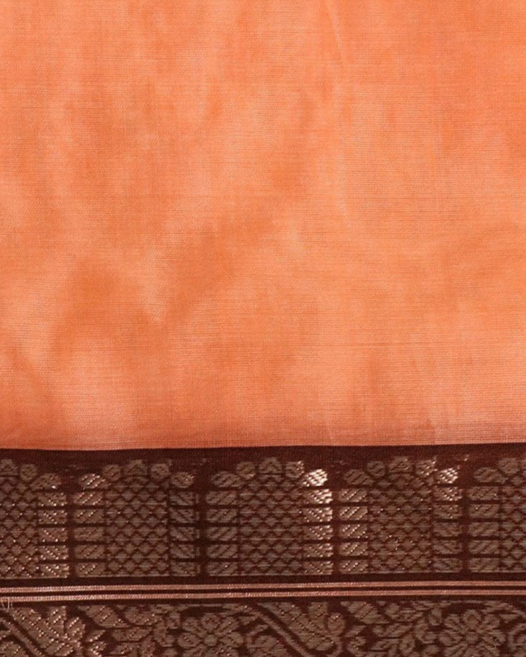 Gulabi Chanderi Silk & Cotton Saree — actual fabric