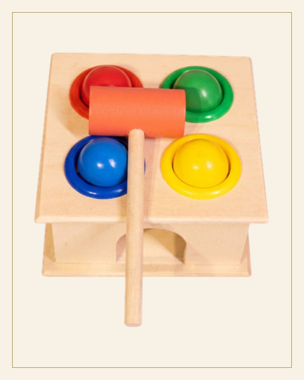 Sheesham Wooden Lacquerware Color Matching Puzzle Toy · Budhni Lacquerware — Saptadhārā detail