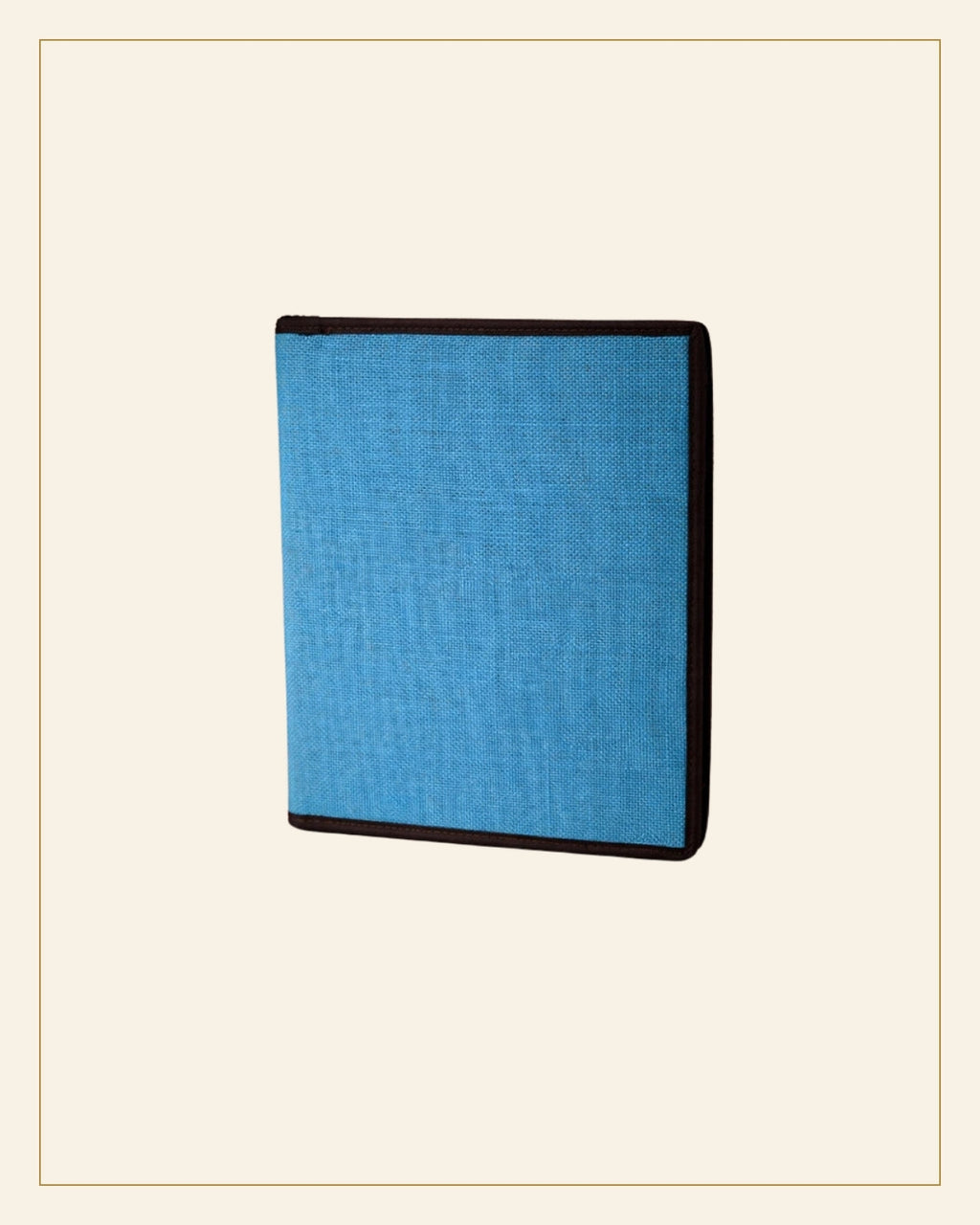 Handcrafted Jute File Folder – Eco-Friendly Document Organizer — Saptadhārā