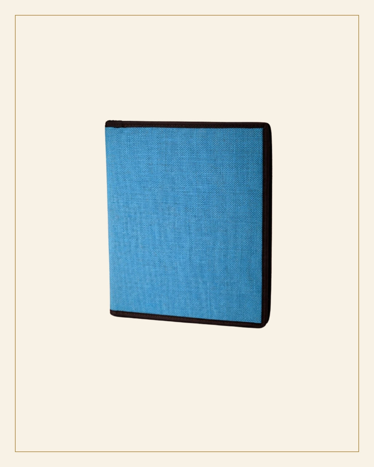 Handcrafted Jute File Folder – Eco-Friendly Document Organizer — Saptadhārā