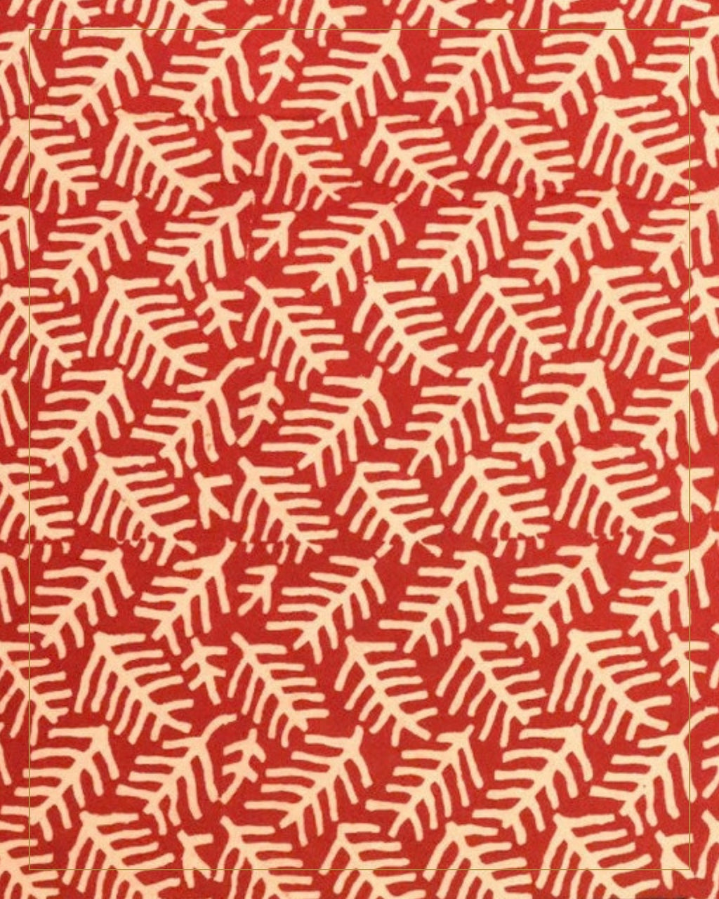 Hand Block Printed Bagh Cotton Suit – 3 Piece Unstitched — Saptadhārā studio