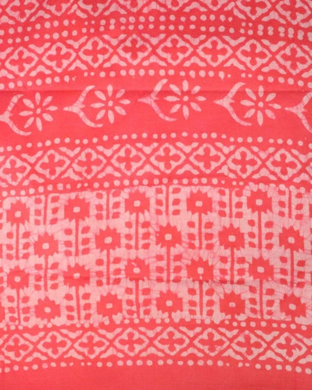 Gulabi Batik Cotton Saree — actual fabric