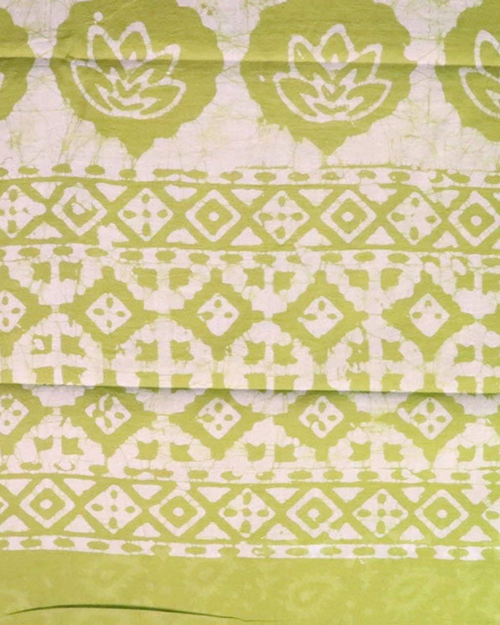 Dhani Batik Cotton Saree — actual fabric