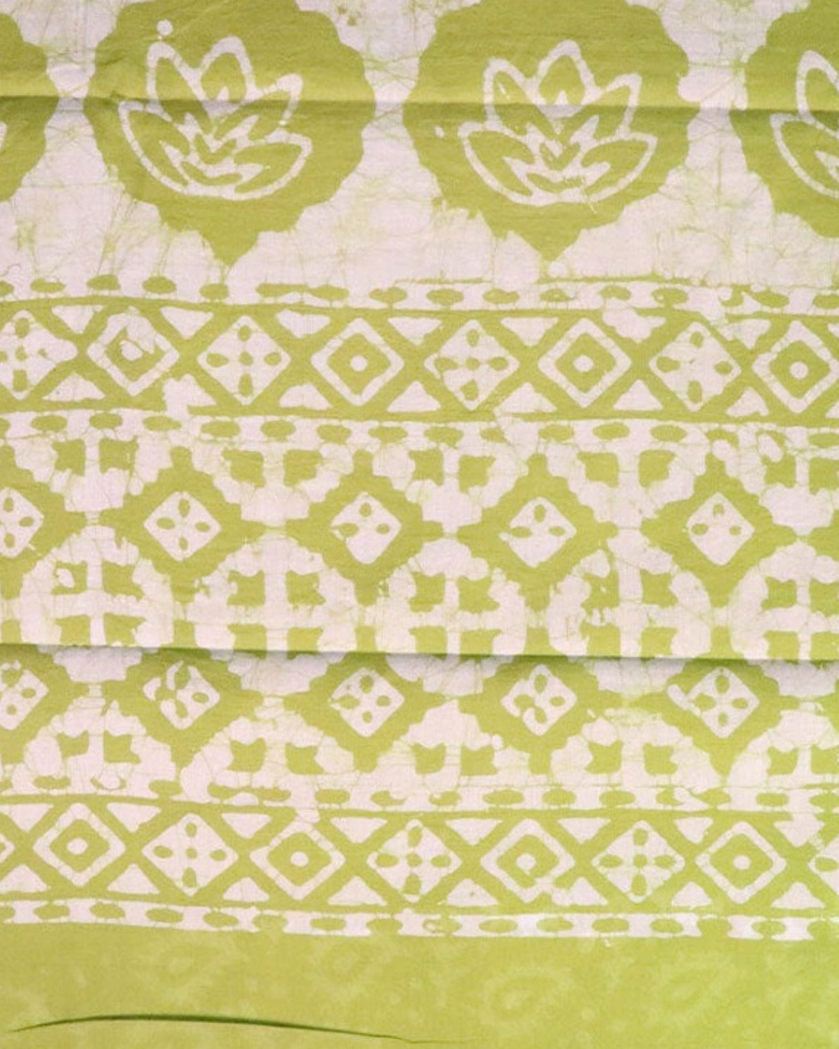Dhani Batik Cotton Saree — actual fabric