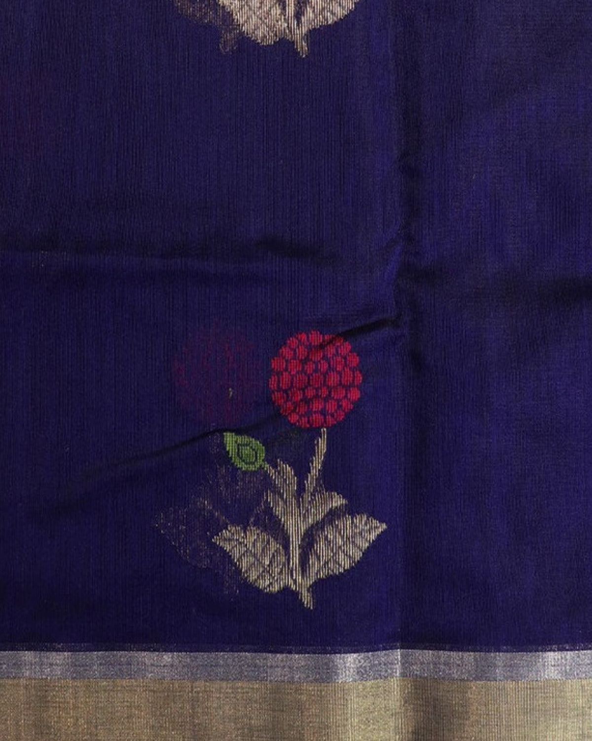Neel Chanderi Silk & Cotton Saree — actual fabric