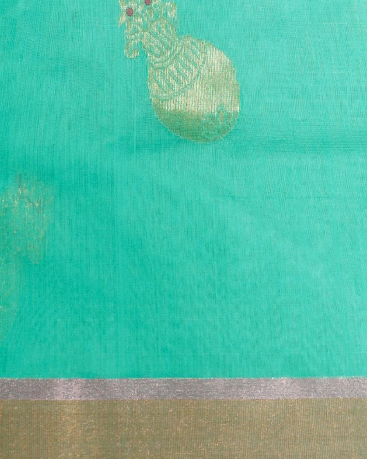 Dhani Chanderi Silk & Cotton Saree — actual fabric