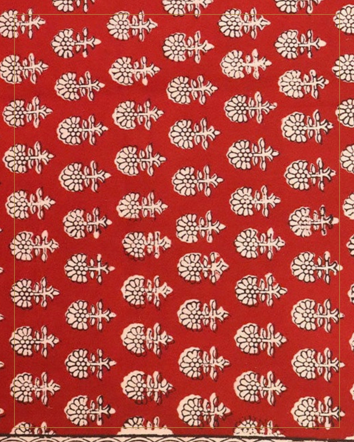 Hand Block Printed Bagh Cotton Suit – 3 Piece Unstitched — Saptadhārā studio