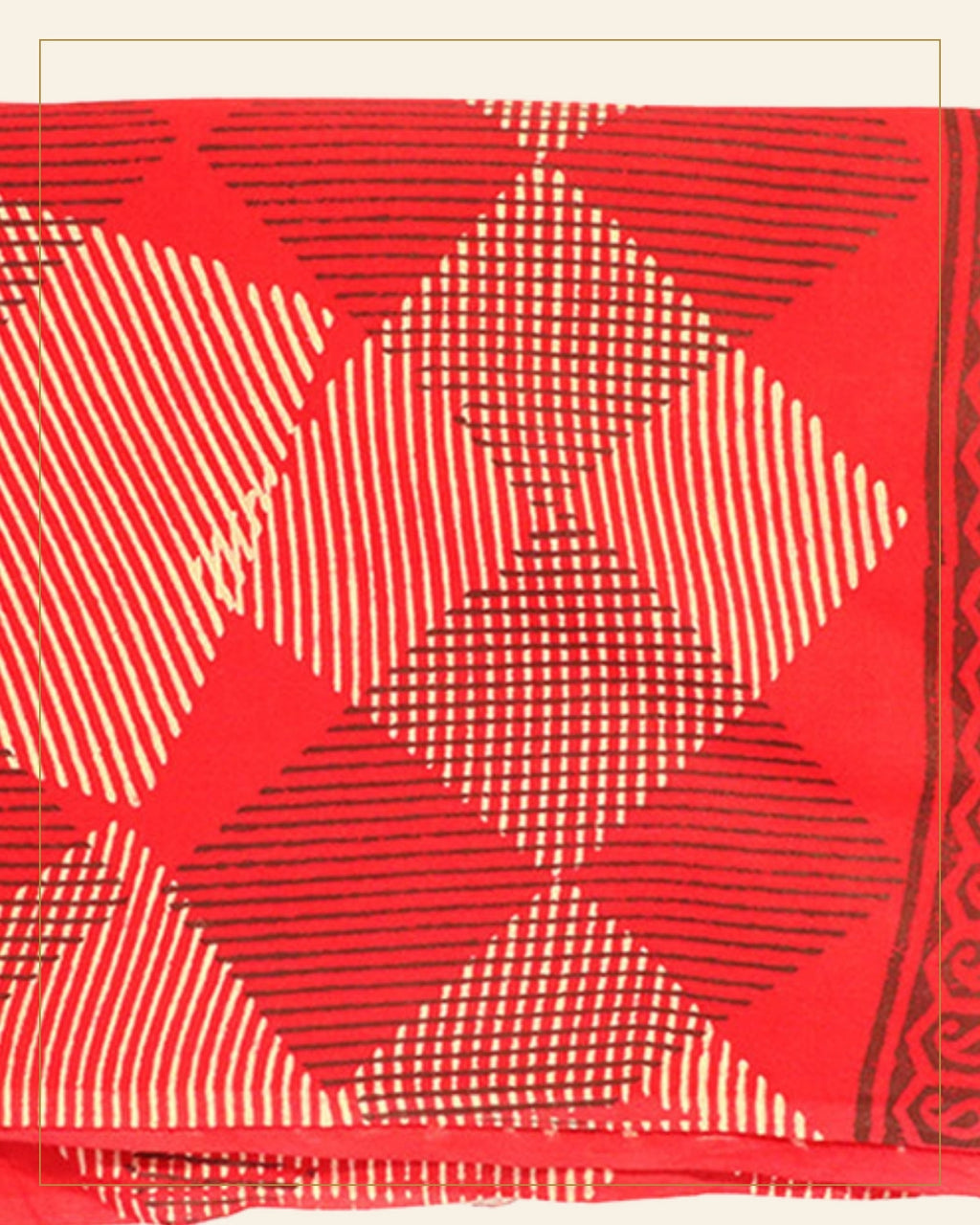 Handcrafted Dabu Print Cotton Dress Material – 3 Piece Set — Saptadhārā detail