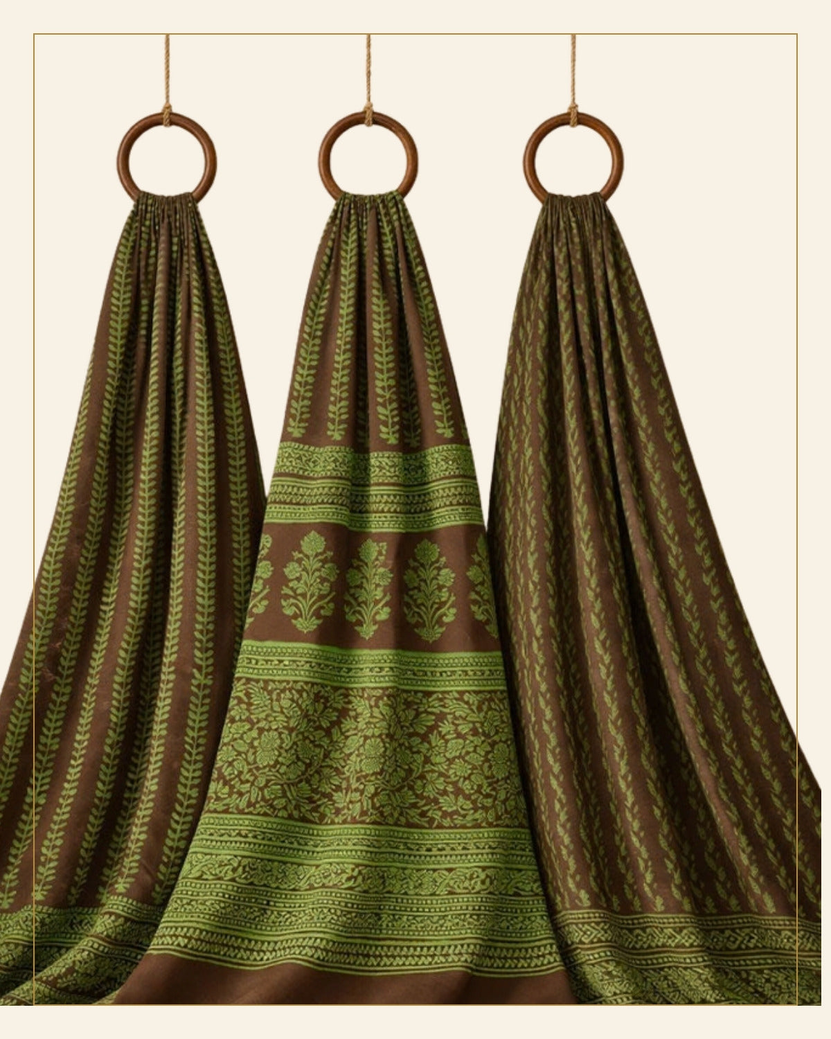 Hand Block Printed Bagh Cotton Suit – 3 Piece Unstitched — Saptadhārā detail