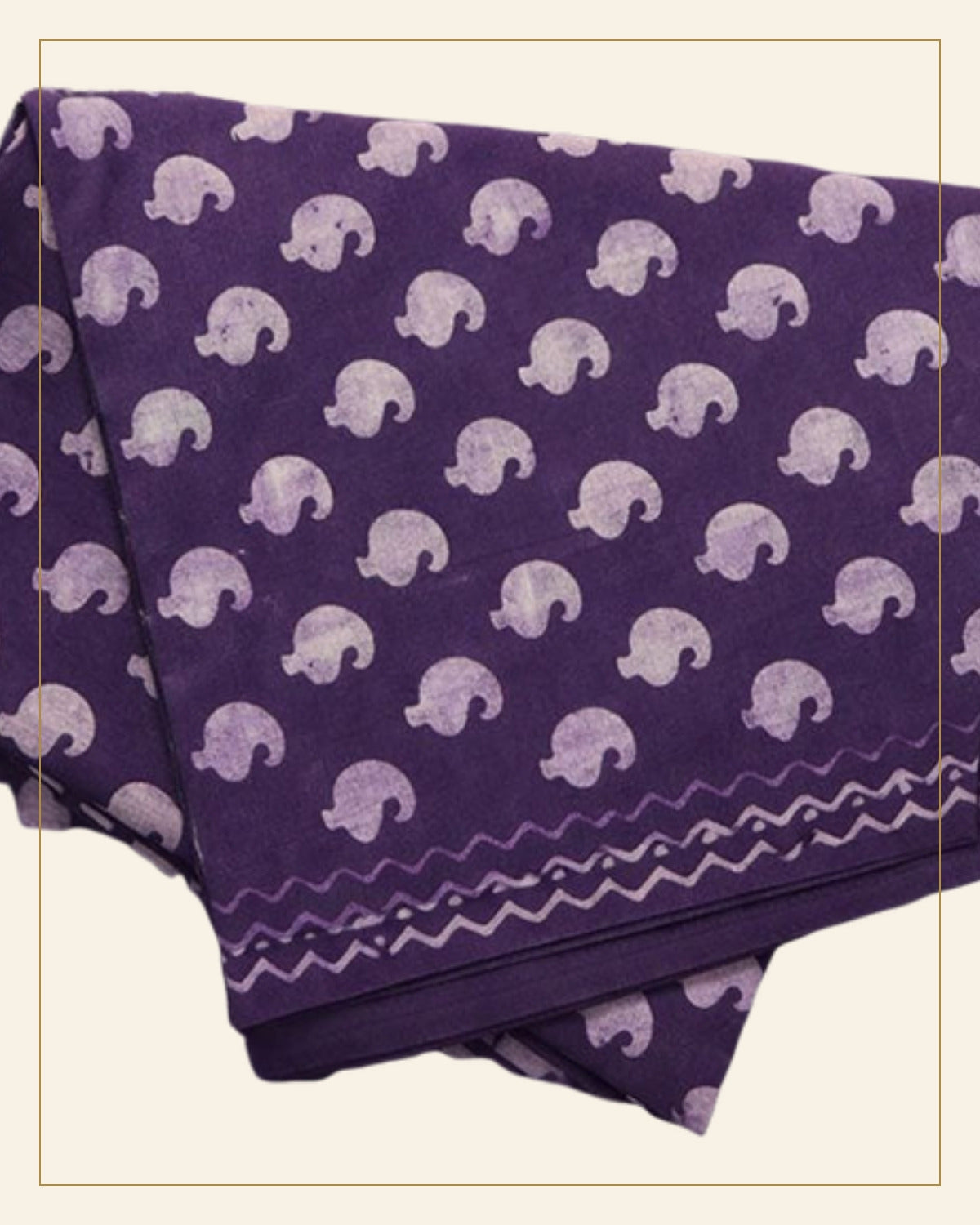Jamuni Dabu Print Cotton Dress Material — Saptadhārā detail