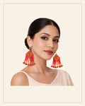 Handcrafted Geometric Beaded Earrings — Saptadhārā