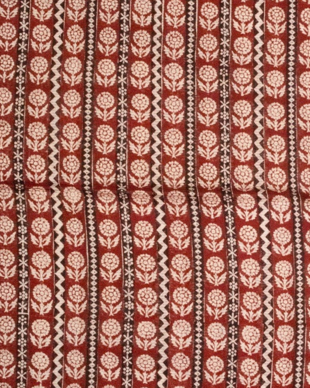 Sindoori Bagh Print Silk & Cotton Saree — actual fabric