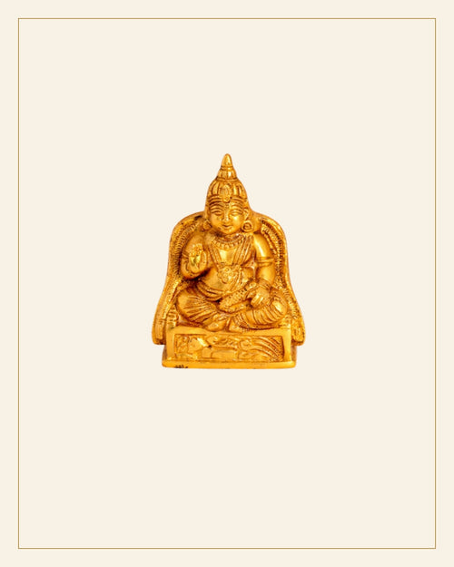 Brass Kuber Maharaj Idol · Bell Metal — Saptadhārā