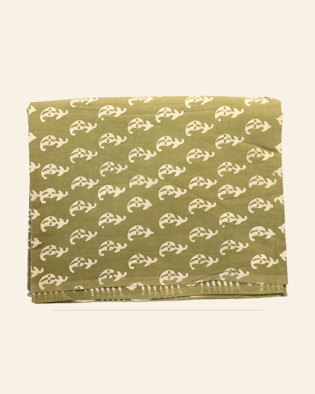 Dhani Dabu Print Cotton Dress Material — Saptadhārā studio