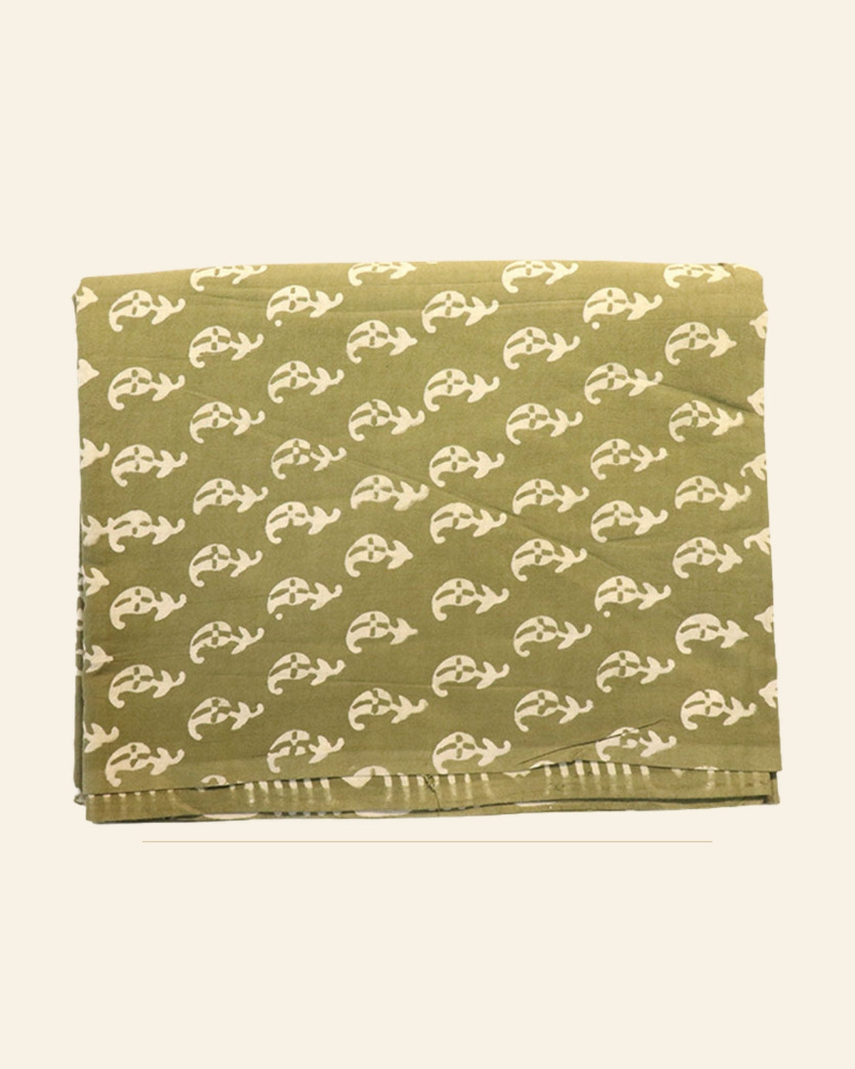 Dhani Dabu Print Cotton Dress Material — Saptadhārā studio
