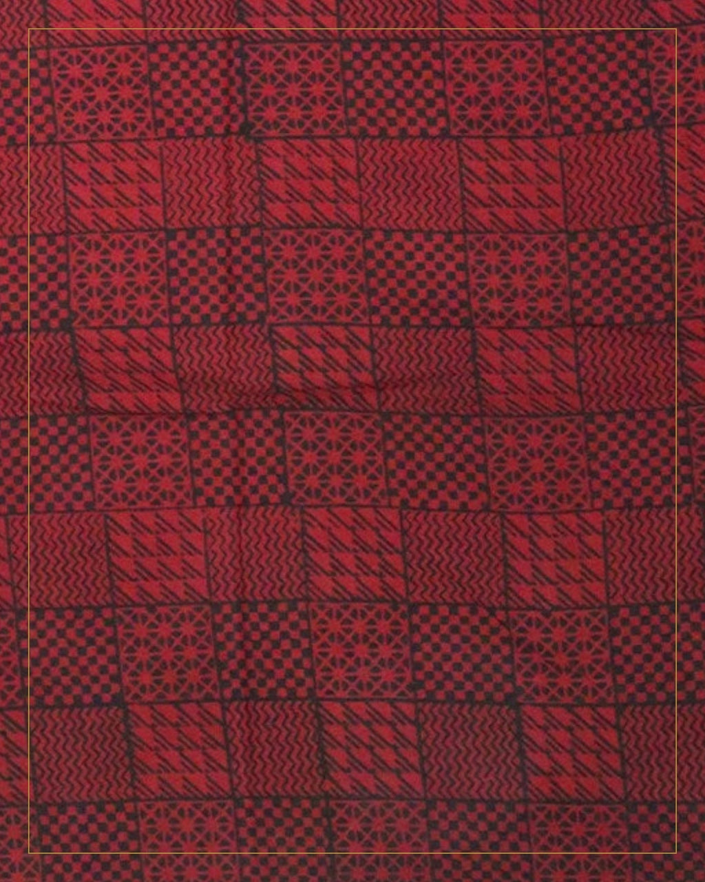 Hand Block Printed Bagh Cotton Suit – 3 Piece Unstitched — Saptadhārā studio