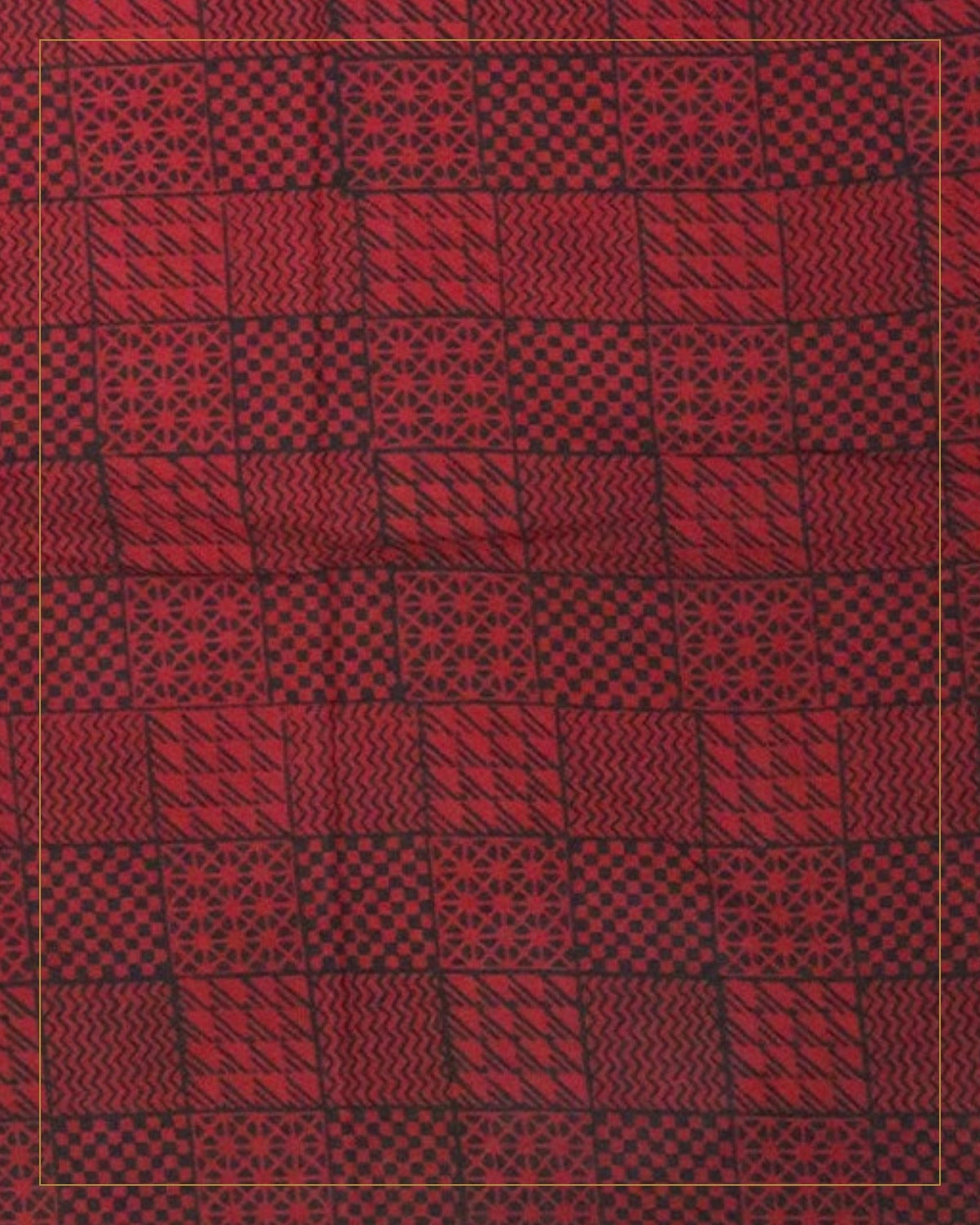 Hand Block Printed Bagh Cotton Suit – 3 Piece Unstitched — Saptadhārā studio