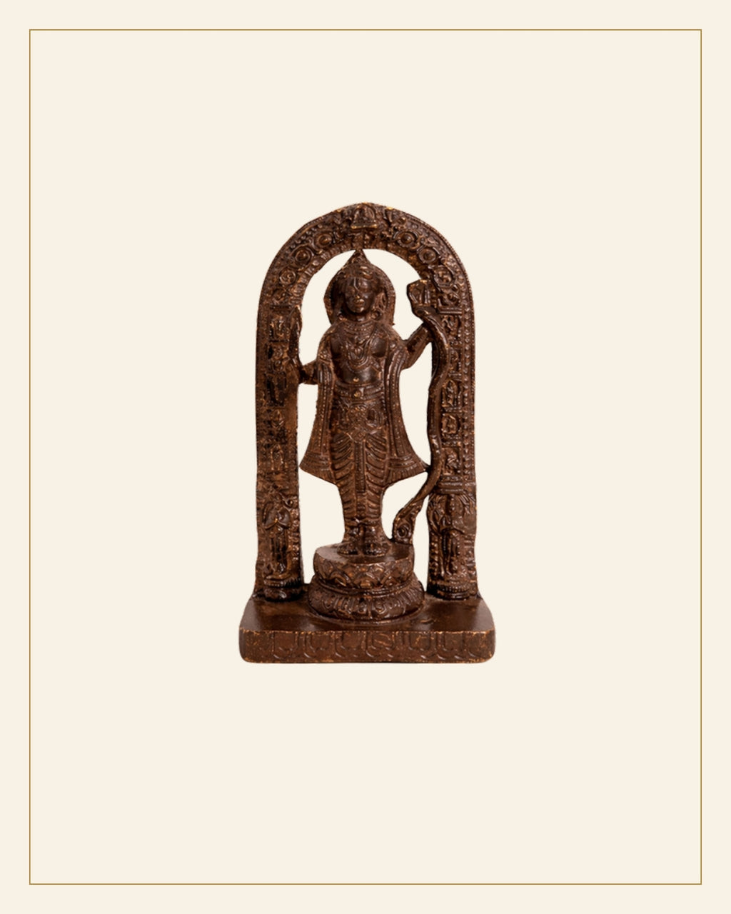 Bell Metal Lord Ram Idol — Saptadhārā