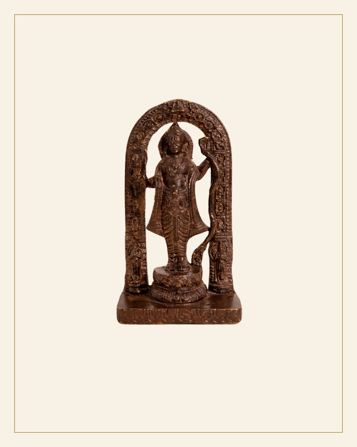 Bell Metal Lord Ram Idol — Saptadhārā