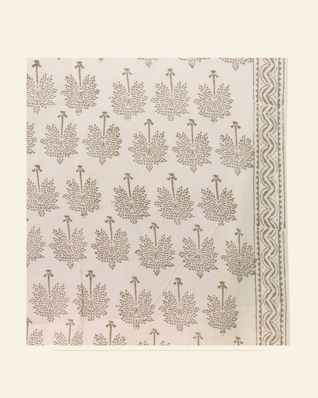 Hand Block Printed Bagh Cotton Suit – 3 Piece Unstitched — Saptadhārā studio