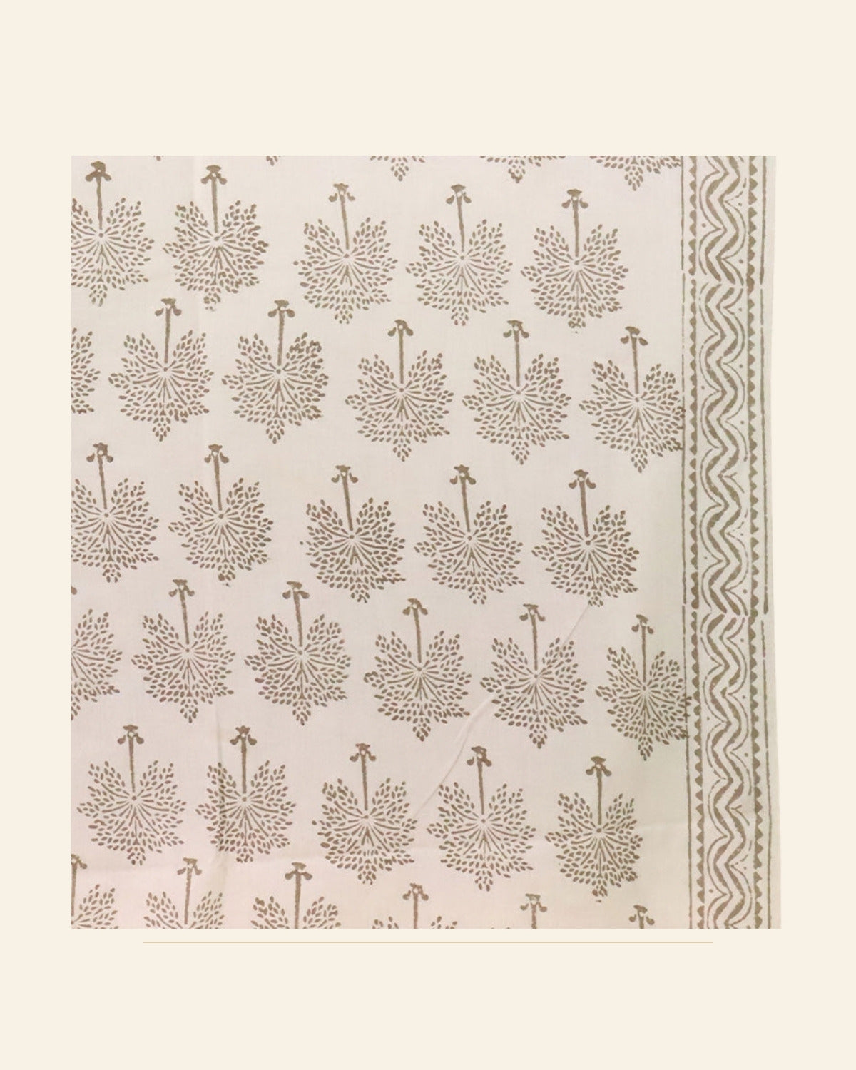 Hand Block Printed Bagh Cotton Suit – 3 Piece Unstitched — Saptadhārā studio