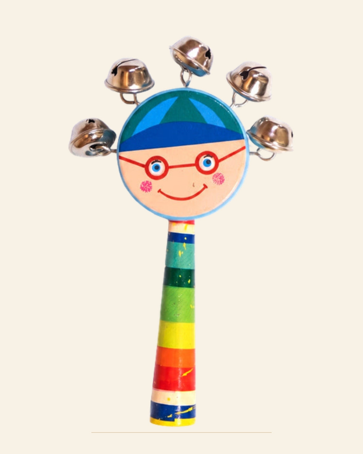 Sheesham Wooden Jhunjhuna Rattle Toy · Budhni Lacquerware — Saptadhārā studio
