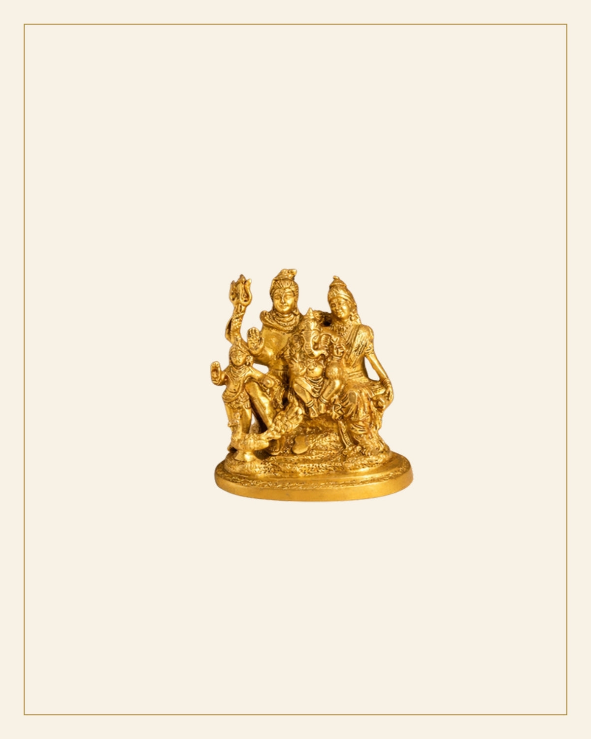Brass Shiv Parivar Idol · Bell Metal — Saptadhārā