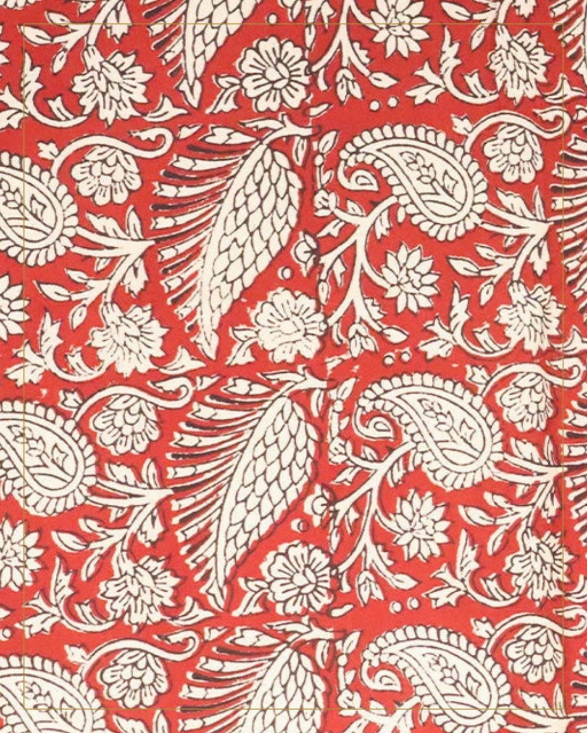 Hand Block Printed Bagh Cotton Suit – 3 Piece Unstitched — Saptadhārā studio