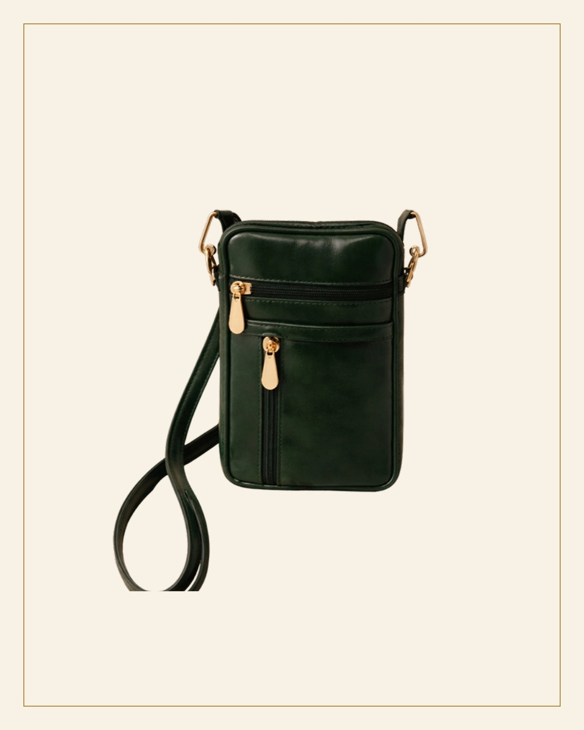 Dhani Sheep Leather Multi-Zip Mini Sling Bag · Leathercraft — Saptadhārā