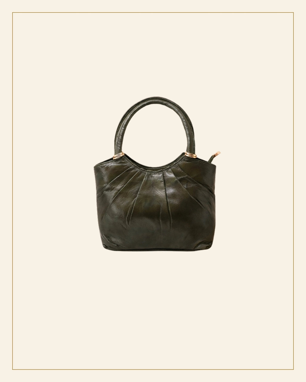 Shyam Sheep Leather Pleated Shoulder Bag · Leathercraft — Saptadhārā