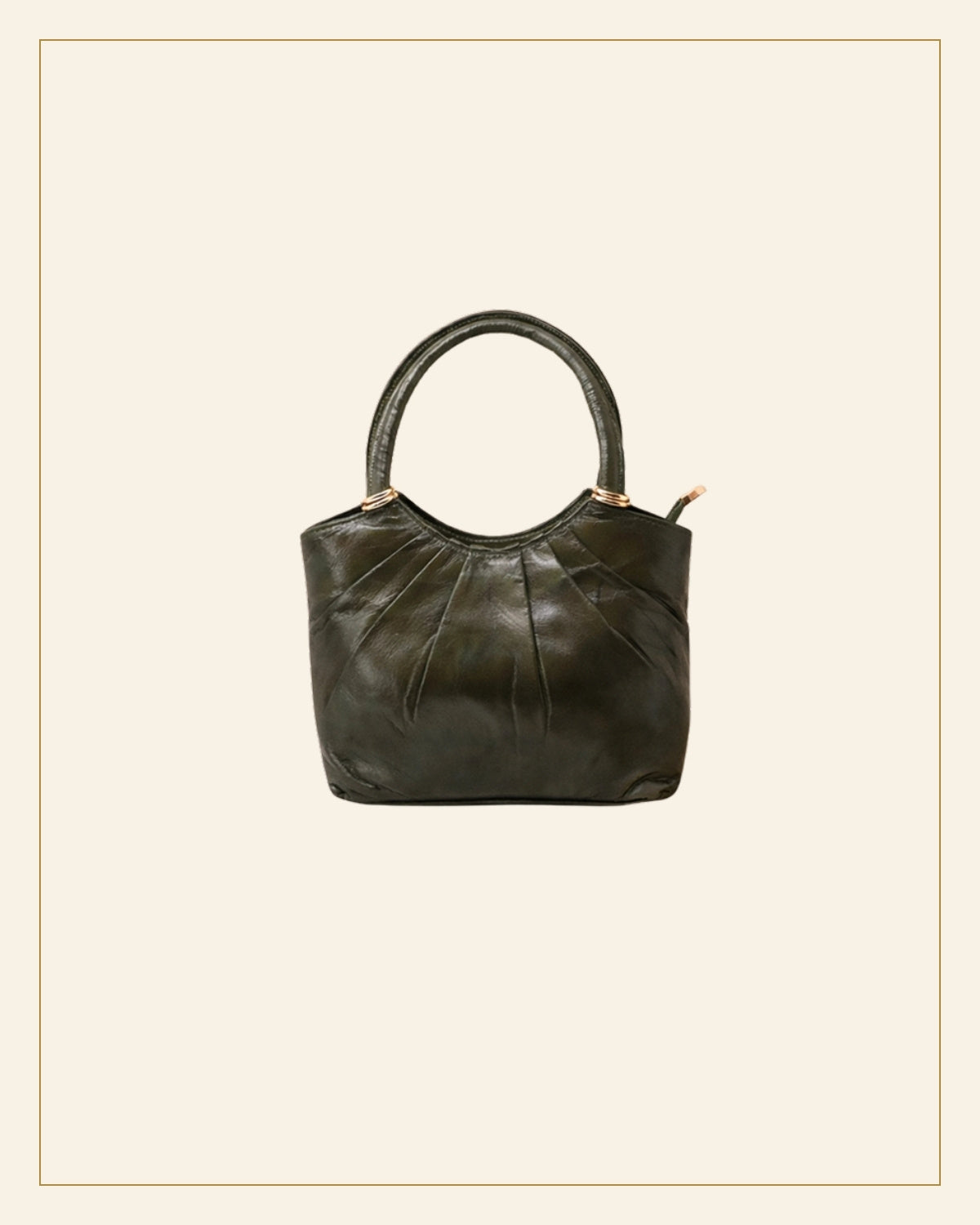 Shyam Sheep Leather Pleated Shoulder Bag · Leathercraft — Saptadhārā