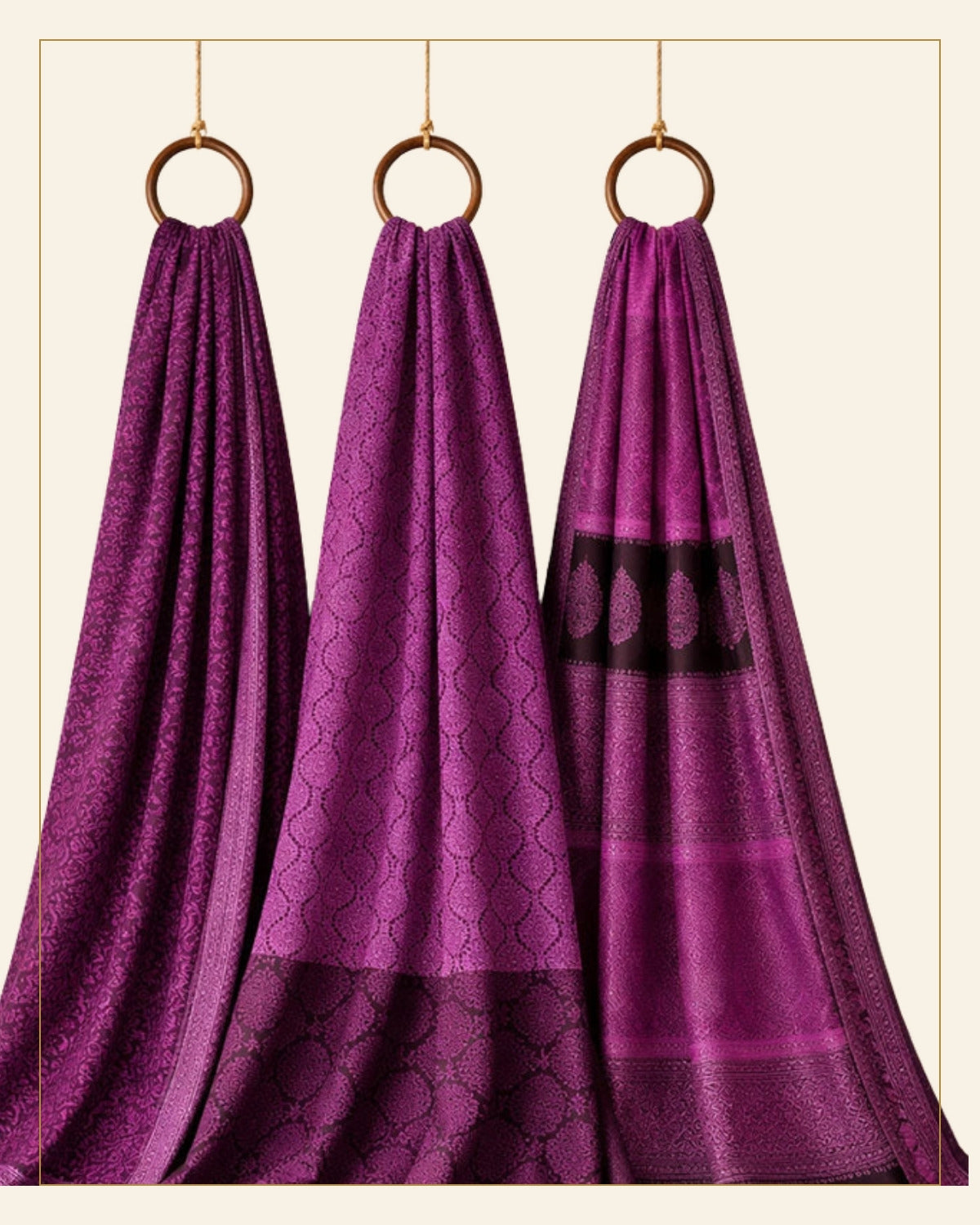 Hand Block Printed Bagh Cotton Suit – 3 Piece Unstitched — Saptadhārā detail