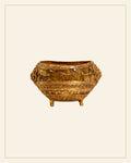 Handcrafted Brass Tribal Decorative Urli Bowl – Bhareva Art Showpiece — Saptadhārā