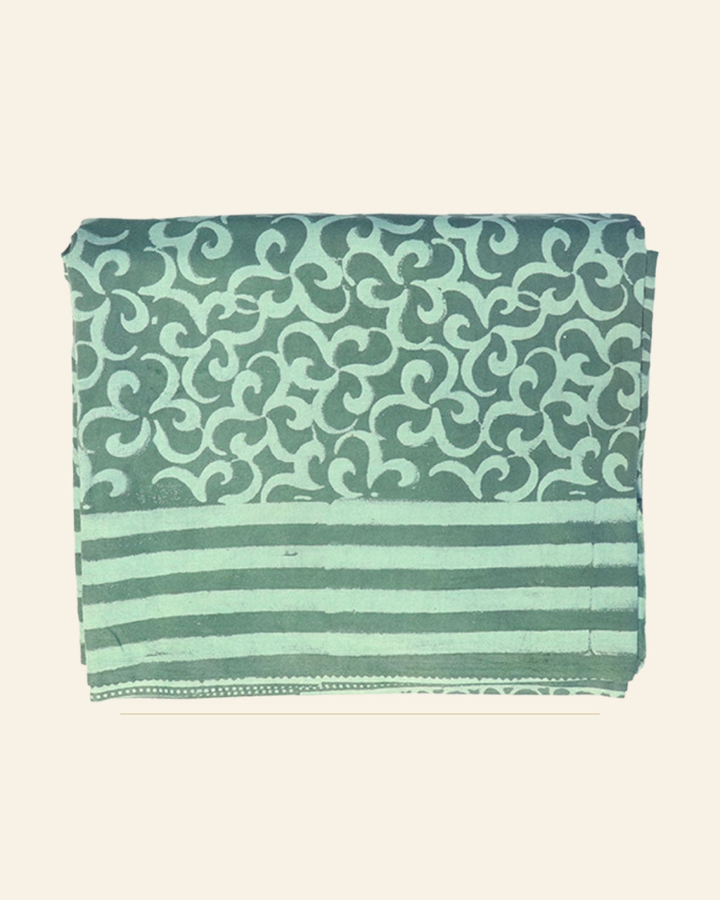 Dhani Dabu Print Cotton Dress Material — Saptadhārā studio