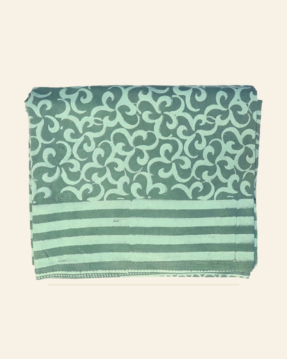 Dhani Dabu Print Cotton Dress Material — Saptadhārā studio