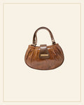 Mitti Sheep Leather Pleated Mini Handbag · Leathercraft — Saptadhārā