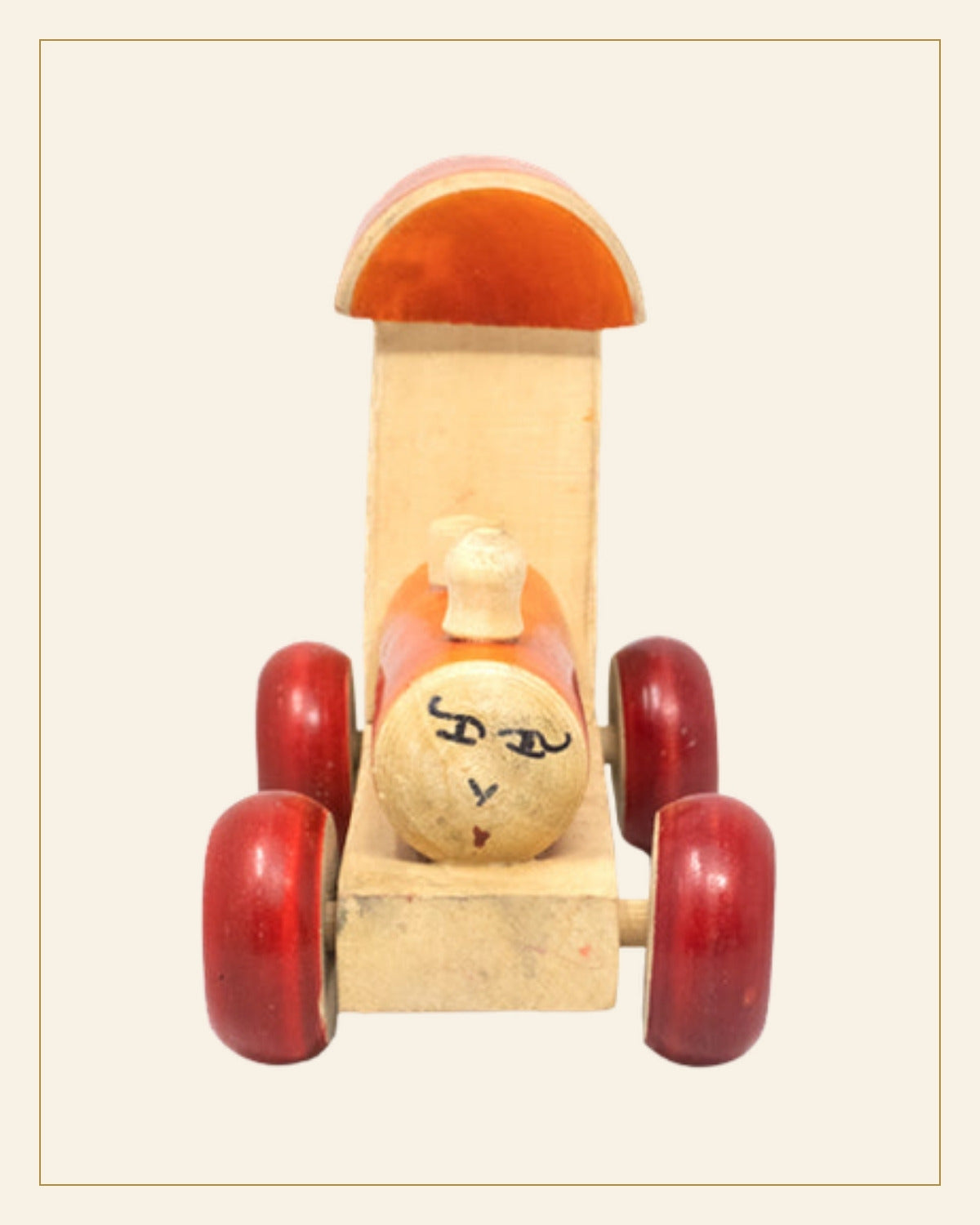 Sheesham Wooden Toy Engine · Budhni Lacquerware — Saptadhārā detail