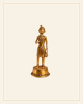 Handcrafted Brass Tribal Folk Musician Figurine – Traditional Bhareva Bell Metal showpiece — Saptadhārā