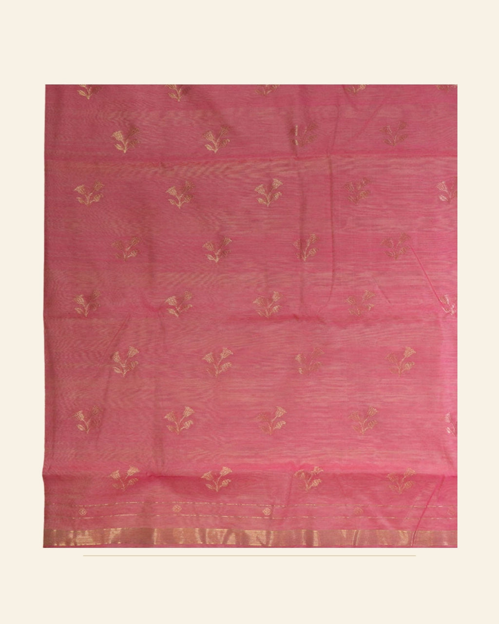 Handwoven Unstitched Chanderi 3 Piece Suit Set (Silk & Mercerized Cotton) — Saptadhārā studio